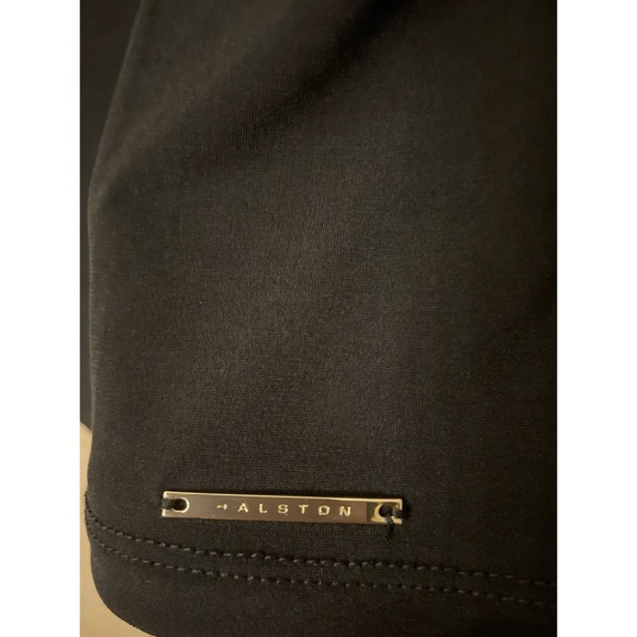 Halston  Black Flutter Sleeve Top - Picture 4 of 6